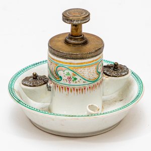 Porcelain salt cellar, circa 1900